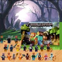One Piece Lufis 24 dienų Kalėdinis Advento kalendorius Anime PVC Dovanos Dekoracija Minecraft white