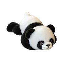 30~60cm Lying Panda Plush Toy Stuffed Cartoon Zoo Animal Doll Cute Sleeping Companion Friend Gift 30cm