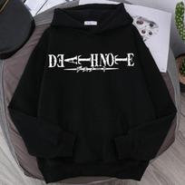 Karštas Anime Death Note Megztinis Su Gobtuvu Su Ryuk Spaudiniu Vyrams Moterims Karštos Manga Hoodies Laisvi Atsitiktiniai Džemperiai Harajuku Unisex Streetwear S black