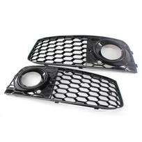 Hex Mesh Fog Light Open Vent Grill   Replacement for     B8  4   09-12 black