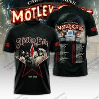 Summer Hip Hop Heavy Metal Rock Band Motley Crue Tour 3D Print T-shirt Men Women Fashion Short Sleeve Tshirt Kids Tops Tees 6XL gray