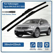 For Volkswagen Tiguan Allspace BW2 BJ2 2017-2022 Front Wiper Blades Windscreen Windshield Window WIPER 2PCS Wipers Blades 3