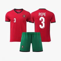 24/25 Portugal Home No.3 Pepe Football Jersey XL red