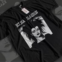 Nina Hagen Shirt | Vintage Punk Rock Artist Tee | New Wave Music Graphic Shirt | Mother of Punk Unisex Top M black