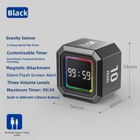 Gravity Sensing Pomodoro Timer Cube 5/10/25/40min Gravity Flip Timer  for Task Work D