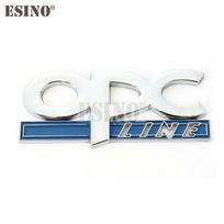 Car Styling OPC Line 3D Metal Zinc Alloy Car Badge Body Fender Adhesive Q5  Emblem for Opel Antara Astra Insignia Corsa Mokka Vectra white
