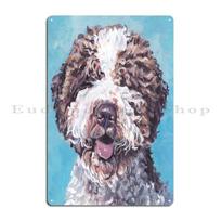 Lagotto Romagnolo Portretas Metalinis Ženklas Rūdžių Plokštelės Klubas Baras Sieninė Plokštelė Skardinis Ženklas Plakatas 30x40cm(11.8x15.7inch)