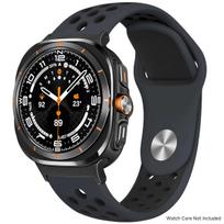 Silicone Strap For Samsung Galaxy Watch 8 40mm 44mm 8 Classic 46mm Sports Breathable Bracelet For Galaxy Ultra 2025 47MM Band Watch 8 Classic 46mm black