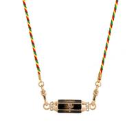 Light Color Tarot Necklace Bohemian Niche Design Star Eye Pendant Gold-Plated Color Retention beige