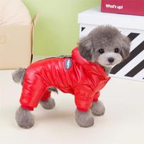 Russia Warm Winter Pet Dog Coat for Small Dogs - Waterproof Thicken Snow Jumpsuit Chihuahua Pug Dog Clothes Pet Costume (Red,XXL) raudona