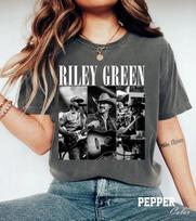 Riley Green Kaubojiškas, koks tik gali būti, 2026 m. turas, Comfort Colors marškinėliai, Riley Green marškinėliai L black