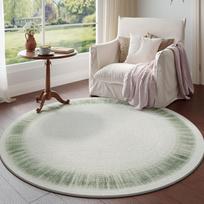 Modernaus stiliaus miegamojo dekoras Apvalus kilimas Žali kilimai svetainei Purus minkštas poilsio zonos plaunamas grindų kilimėlis Namų storas pliušinis kilimas 120x120CM