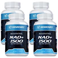 Liposominis NAD papildas, 1500 mg porcijoje; NAD/resveratrolio papildas, tinkamas suaugusiems. 120*4