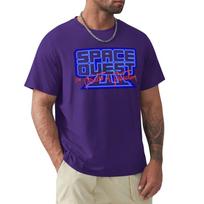 Space Quest 3 Pixel Style Retro Dos Game Fan Print Tshirt Quick Drying Baggy Shirts Essential T Shirt Unisexs Tshirts 3XL blue