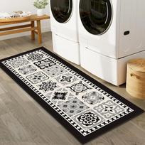 Moroccan Ceramic Tile Floor Mat Bohemian Quick Drying Carpet Anti slip Water Absorbing Bathroom Kitchen Home Decoration 40x120cm 16x47inch