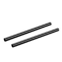 Lengvas 15 mm kameros bėgelio strypas Aliuminio M-12 sriegiu prailginimo strypas DSLR rigingui Studijos priedai 2 vnt. 35cm black
