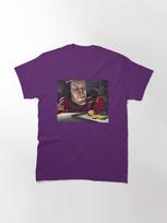 Shrek John Lithgow As Lord Farquaad Torturing Gingerbread Man Classic T-Shirt L violetinė