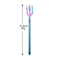304 Nerūdijančio plieno mielas stalo įrankių stalo įrankių rinkinys Creative Trident Fork Western Peilis Šaukštas Šakutė Sidabrinių stalo įrankių rinkinys rainbow-dinner fork-1p