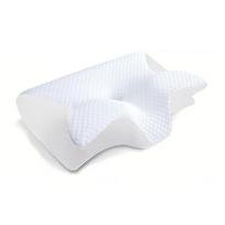 Butterfly Sleep Memory Neck Pillow Slow Rebound Comfort Memory Foam Sleep Cervical Orthopedic Neck Pillow Massage Bed Pillow white