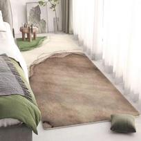 Soft Plush Bedside Carpet Living Room Carpet Non-slip Bedroom Floor Mat Doormat Rugs Floor Mat 80*120cm gray