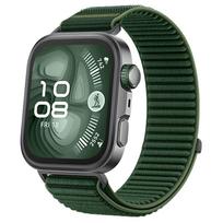 Nailoninė kilpinė apyrankė Huawei Watch Fit 3/4/4 Pro, pintas kvėpuojantis apyrankės dirželis, oficialus laikrodžio dirželis Huawei Watch 4 Pro/Fit 4 For Huawei Fit 4 Pro gray