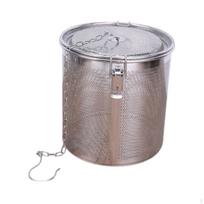 Cooking Spice Filter Soup Seasonings Seperation Basket with Chain Hook Tea Ball Strainer for 18x18cm