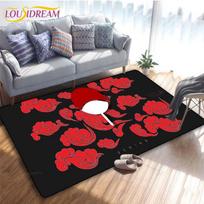 Anime Naruto 3D spausdinimo kilimėlis virtuvei, durų kilimėlis, miegamojo kilimai svetainei, skalbyklai, vonios kambariui, neslystantis grindų kilimėlis 40cm x 60cm gray