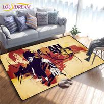 Anime Naruto 3D spausdinimo kilimėlis virtuvei, durų kilimėlis, miegamojo kilimai svetainei, skalbyklai, vonios kambariui, neslystantis grindų kilimėlis 80cm x 120cm