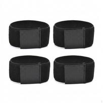 4 Pieces Football Shin Guard Strap Dark Fastening and Loop Encircling Around Sports