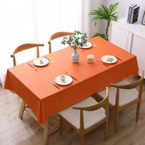 Sustiprintas Vienspalvis Vandeniui Atsparus Neplaunamas PVC Staltiesė Stalo Kilimėlis Stačiakampė Staltiesė Namų Dekoras 80*120cm