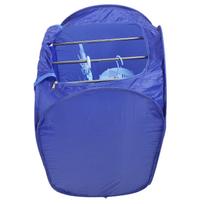 Mini Clothes Dryer 800W with Timer 35.4in Height PTC Heating Foldable Portable Dryer   for RV Apartments Travel blue