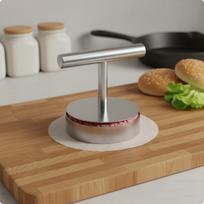 Hamburger Patty Press Multipurpose Stainless Steel Burger Round Former for Home gray