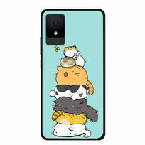 For TCL 501 Case Luxury TPU Soft Silicone Back Cover Phone Cases for TCL501 6 Inches T433D Protective New Bumper Lovely Funda TCL 501 blue