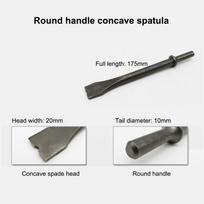 1PC Air Chisel Head, Hard Steel Impact Hammer Bit for Pneumatic Air Shovel Tool Set gray