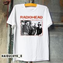 RADIOHEAD Rock Band Unisex White T-shirt Size S-5XL S black