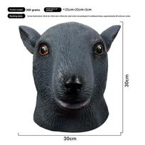 Gyvūnų serijos latekso žuvies galvos kaukė Cosplay ir teminiams renginiams Mouse
