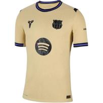 Nike FC Barcelona 2025/26 Stadiono išvykos vyriškas Kobe Dri-FIT futbolo replikos marškinėlis HJ4603-784 L beige