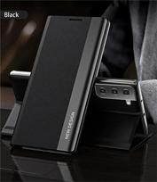 Prabangus odinis atverčiamas dėklas, skirtas Samsung Galaxy S25 Edge S24 S23 S22 S21 S20 Ultra S10 Plus S23 S21 S24 FE Note 20 Ultra, su stoveliu For S21