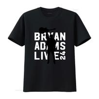 Bryan Adams Gyvo Koncerto Tour 2024 2025 Aop 3D Marškinėliai Koncertų Gerbėjams Vintažiniai Kvėpuojantys Laisvalaikio Grafiniai Tampomi Unisex Vyrams M black