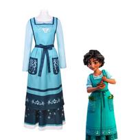 Encanto Camilo Bruno Costume Kids Cape Halloween Cosplay Outfit M blue