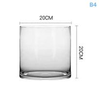 Square/Round Transparent Acrylic Flower Nursery Pots Bonsai Plant Pot Desktop Decoration For Garden Yard Living Room Balcony white