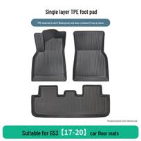 TPE Wear-Resistant Anti-Slip Floor Mats for GAC Trumpchi GS3 (2017-2020) Models gray