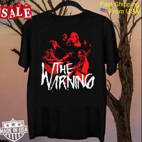 The Warning Band rock band Unisex T-Shirt Short Sleeve Full Size QX379 Unisex T-Shirt M black