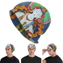 Tantric Buddhist Deity Buddhism God Buddha Unisex Adult Beanies Caps Knitting Bonnet Hat Autumn Winter Outdoor Skullies Hats One Size brown