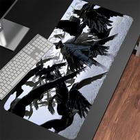 Bloodborne Large Gaming Mouse Pad Office Laptop Accessories Rubber Mousepad PC Anime Cartoon New HD Desk Mat Anti Slip Carpet 30cmx60cm(11.8x23.6inch) gray