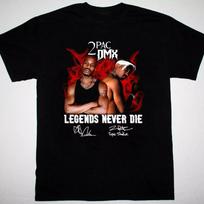 DMX Tupac legends never die Black T-shirt L3008_08 Unisex T-Shirt XXXL brown