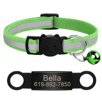 Reflective cat collar, Puppy Cat pet neck chain with Bell, with anti-lost function, suitable for cats 20-33cm