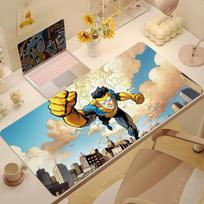 Anime Invincible Mouse Pad Large Nonslip Lockedge Desktop Computer Desk Mat Keyboard Writing Mousepad Office Gamer Student 800x300x3mm blue