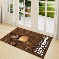 1Pc Fnaf Freddy'S Horror Theme Carpet Rug Customizable Soft Washable Antislip Home Living Room Sofa Mats Personalized Rug 0917217 40cmx60cm white