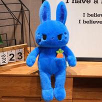 Blue Carrot Rabbit Doll Plush Toy Rabbit Rabbit Doll Children's Companion Soothing Ragdoll Doll 38cm blue